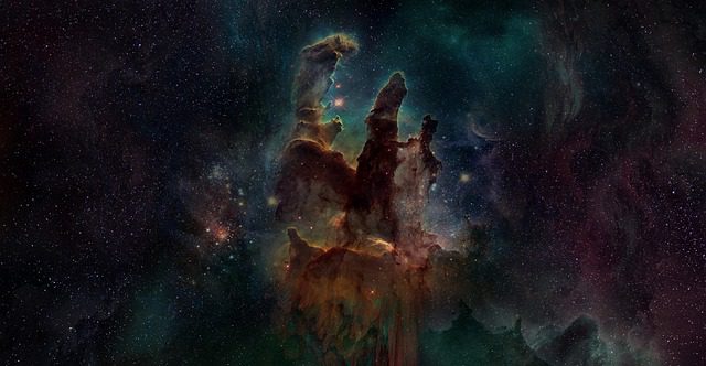 Los pilares de la creación ubicados en la nebulosa del Águila.